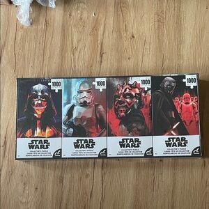 Star Wars Collector’s Puzzle Set with Red and Black Designs NWT